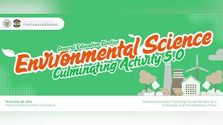 GE-Elect ES: EnviSci Culminating Activity 5.0 | Nov. 29, 2025 | PSU Media Hub LS Archives