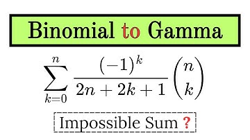 Evaluating a Binomial Sum Using the Gamma Function: An Elegant Trick
