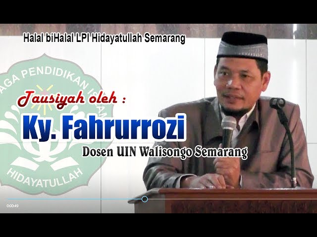 Tausiyah Ky Fahrurrozi - Halal biHalal Yayasan Abulyatama Semarang class=