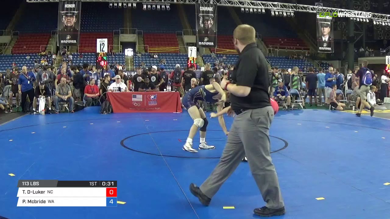 Timothy Decatur Junior FS 113 Round of 64 - Timothy Decatur-Luker (NC) vs. Parker ...