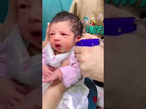 Cute Baby Getting Ear Piercing Shorts Cute Viral