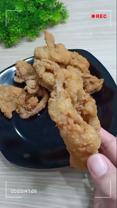 BUAT KULIT AYAM KRISPY ALA ALA KFC YUK #SHORTS
