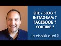 Facebook  youtube  instagram  blog  site  je choisis quoi 