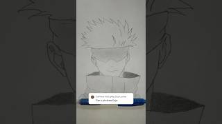 gojo drawing 👀✨ #jujutsukaisen #anime #jjk #gojo #animedrawing #animeeart #animestyle