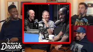 Doing Jason Statham Impression FOR Jason Statham | Godfrey on We Might Be Drunk