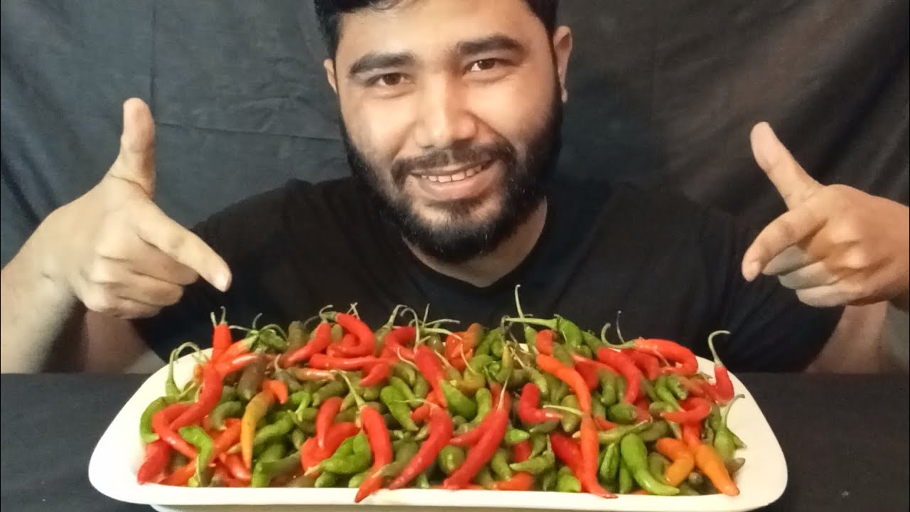 VERY SPICY CHILLI EATING CHALLENGE SPICY FOOD EATING CHALLENGE ! AZADUL