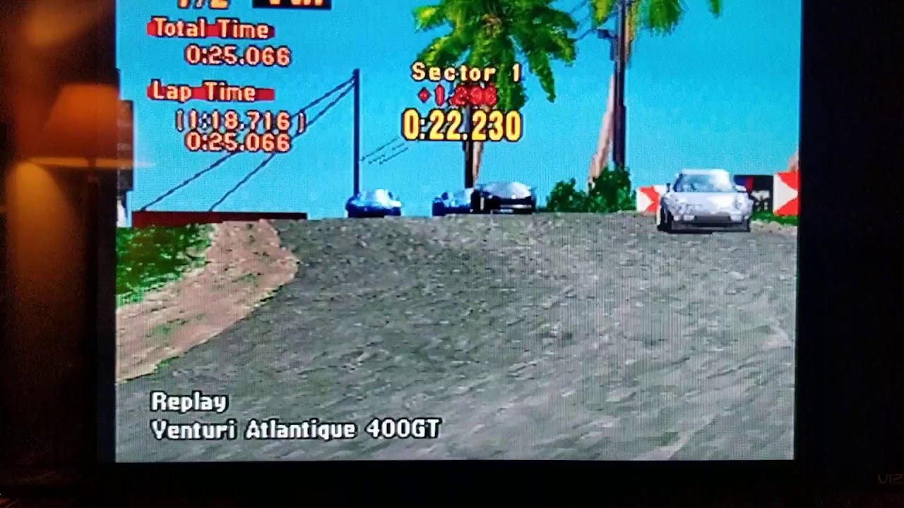 Gran Turismo 2 Venturi 400GT drift at Tahiti Road YouTube