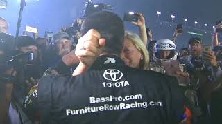 Sherry Pollex, Truex Jr. share emotional moment