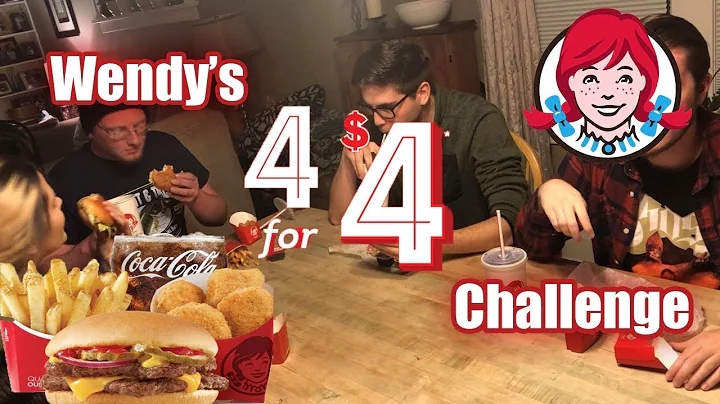 Wendy's 4 for $4 In Under 4 Minutes Challenge