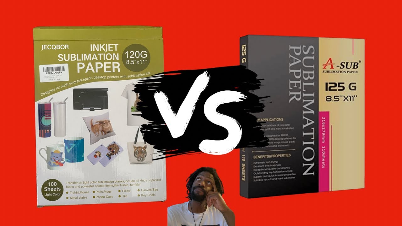 A Sub vs Sublimation Paper 8.5 X 11 Inch Jecqbor YouTube