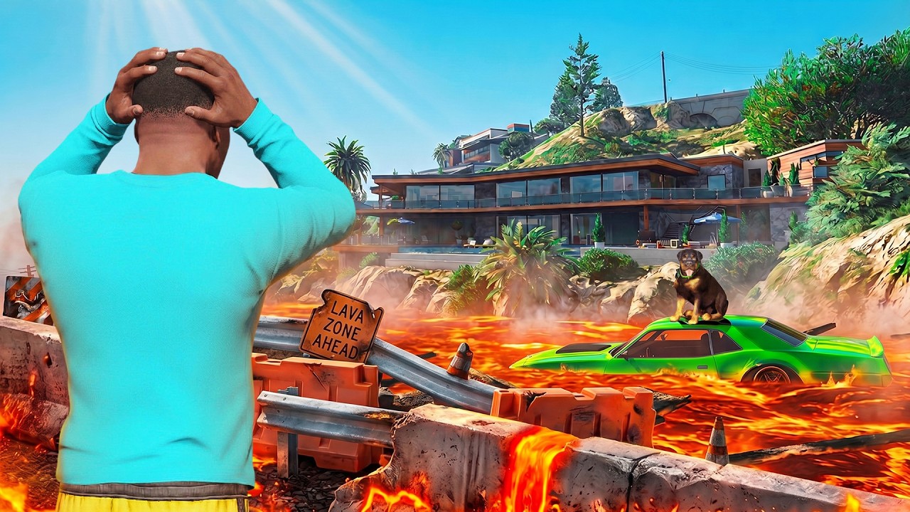 A CADA 30 SEGUNDOS A LAVA AUMENTA NO GTA 5!