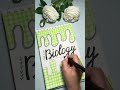 Creative Front Page Idea 🌿Biology  2 #art #frontpage #diy