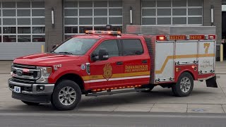 Indianapolis Fire Department Squad 7 Responding X2