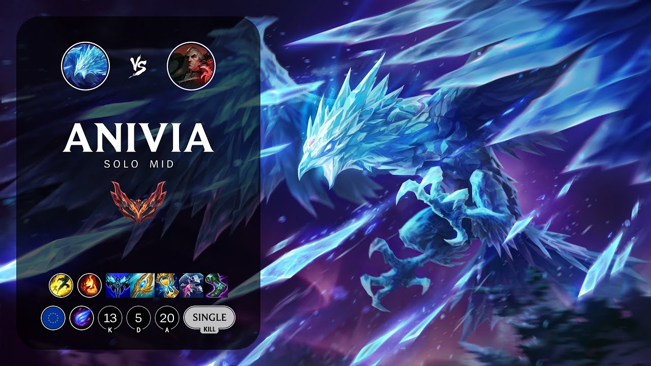 Anivia Mid vs Swain - EUW Grandmaster Patch 13.1