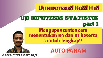 UJI HIPOTESIS STATISTIK-Part 1