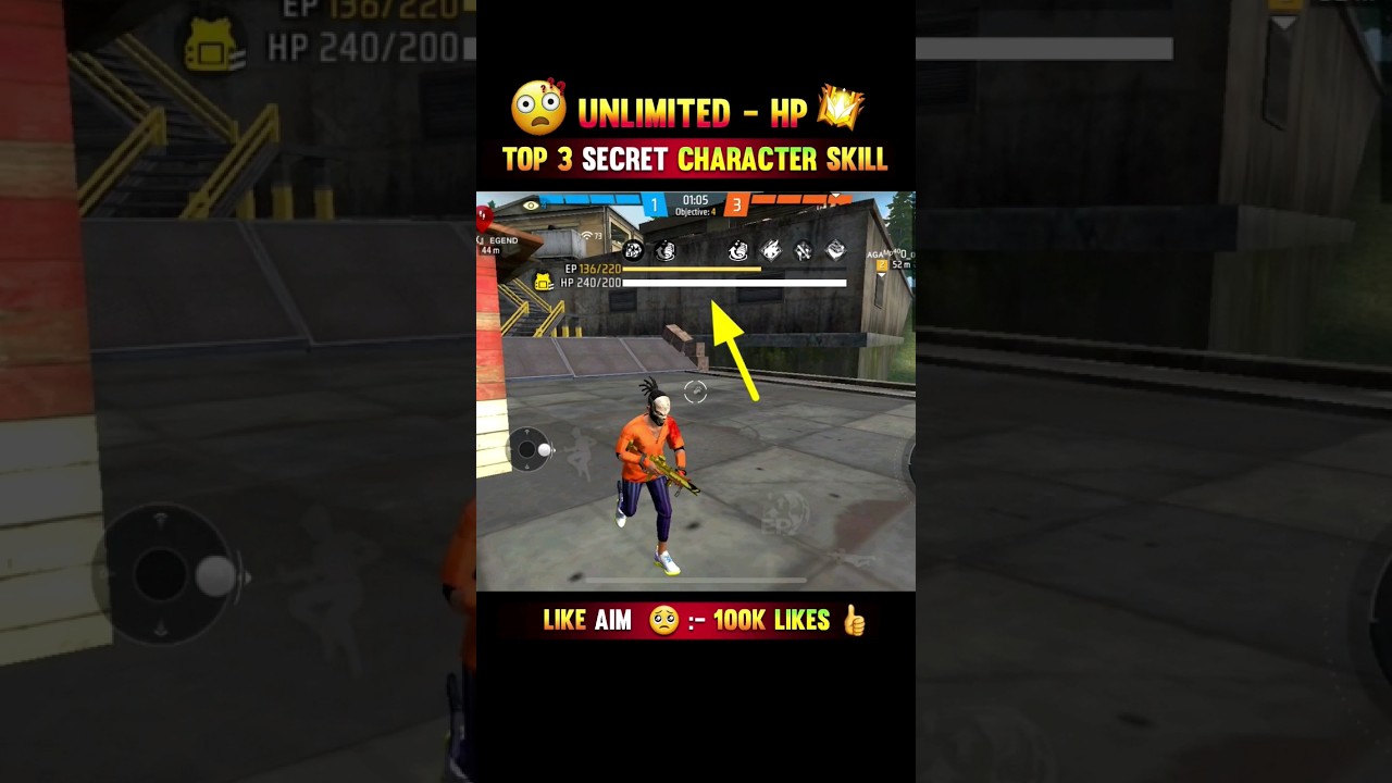 ⁣Secret Unlimited HP Character Skill 😱 || Free Fire
