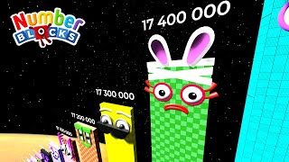 Numberblocks ZERO to 18 MILLION Blocks Standing Tall