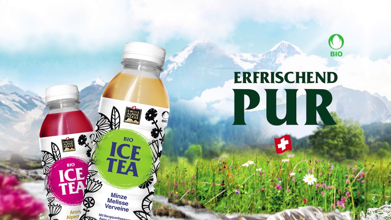 Swiss Alpine Herbs Ice Tea mit Bio Alpenkr\u00e4utern - YouTube