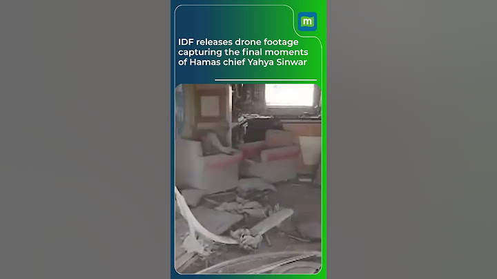 IDF releases drone footage capturing the final moments of Hamas chief Yahya Sinwar