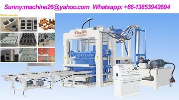 shengya QT10 15 full automatic concrete block, solid brick, interlocking paver, curbstone making mac