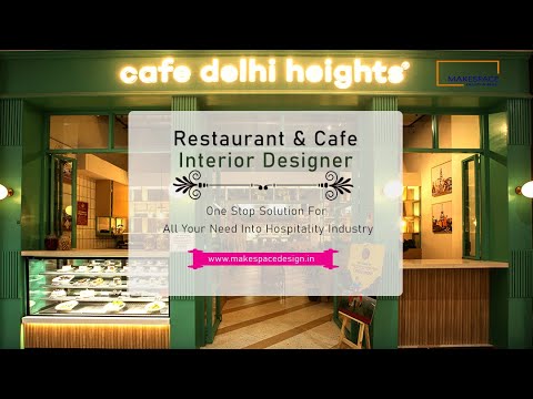 INTERIOR of Cafe Delhi Heights, Pacific mall, Jasola, New Delhi. Executed @makespacedesignandbuild - video from Make Space Design