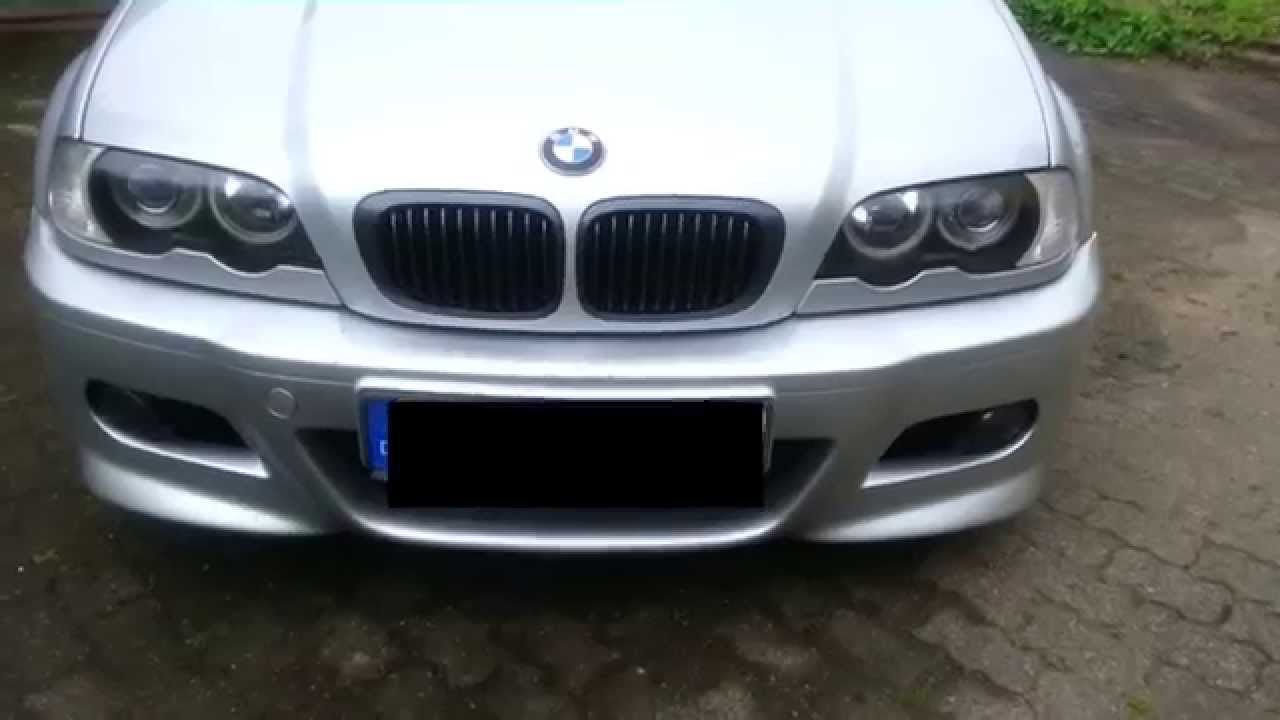 BMW E 46 Depo Headlights /Scheinwerfer with / mit LED SMD Angel Eyes