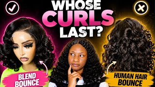 Bouncy Curls Human Hair Vs Blend Hair Which One Stay Bouncy Longer