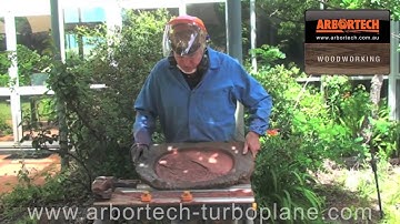 Carving a solid wood tray using the Arbortech TURBOPlane