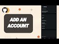 How To Add An Account On GitHub App
