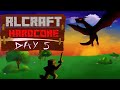 Surviving Hardcore Minecraft RLCraft (Went Mining and Almost Died!) - Day 5