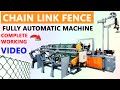 Jmt fully automatic chain link fence making machine chain link fence business fencing wire machine