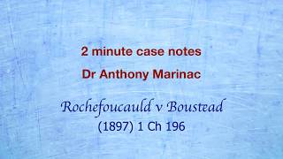 Rochefoucauld v Boustead (Unconscionable conduct)