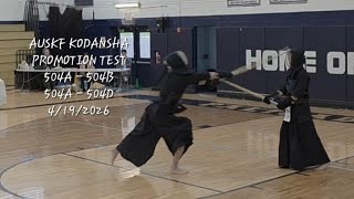 AUSKF KODANSHA PROMOTION TEST: 504A - 504B, 504A - 504D. 4/19/2026