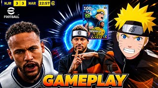 A CARTA DO NEYMAR X NARUTO ME SURPREENDEU MUITO NO EFOOTBALL 26 MOBILE!🤩🔥