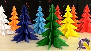 Объемная Елка из Бумаги своими руками 🎄 DIY Новогодний декор Объемная Елка из Бумаги своими руками 🎄 DIY Новогодний декор