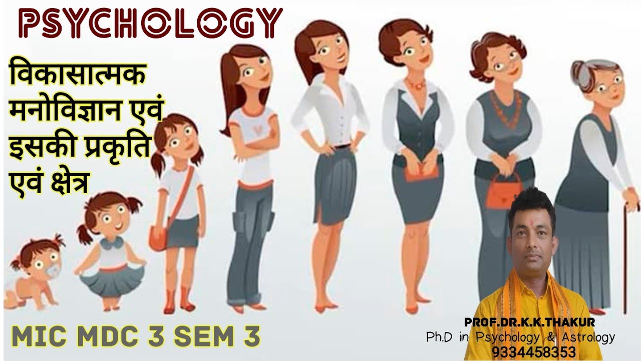 विकासात्मक मनोविज्ञान एवं इसकी प्रकृति एवं क्षेत्र MIC MDC 3 sem 3 by prof dr kk thakur classes