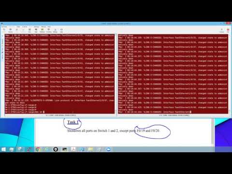 Cisco CCNP CCIE switching  practice labs part 1 with packet tracer