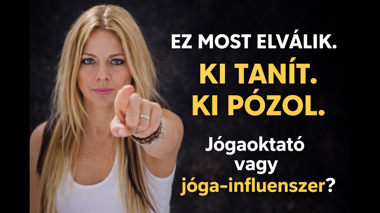 Jógaoktató vagy jóga-influenszer