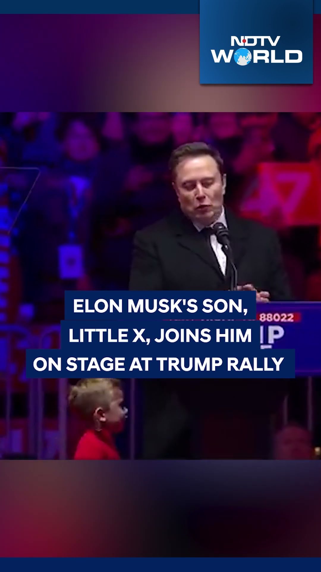 Donald Trump MAGA Rally | Elon Musk's Son X Dances On Stage | Viral Video