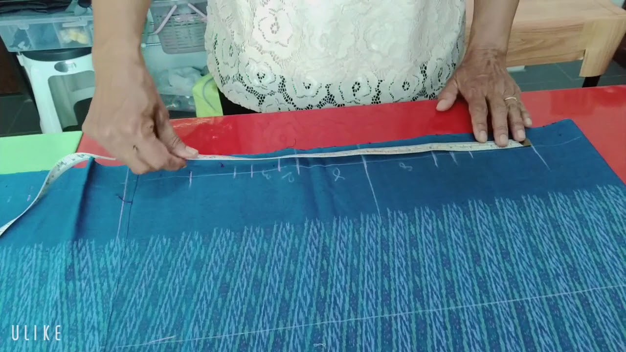 ตัดผ้าถุงป้ายอย่างง่ายแบบที่1 by อ.พี่ณัฐ