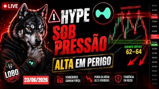 ⚠️ HYPERLIQUID HOJE 23/06 - HYPE PERDE SUPORTE DO DIÁRIO E PODE FORMAR TOPO DUPLO! 📈⚠️ #hype
