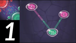 🦠 CELL EXPANSION WARS | Cellular Strategy Game | Level 1-5 | Gameplay Walkthrough (iOS,Android) screenshot 1