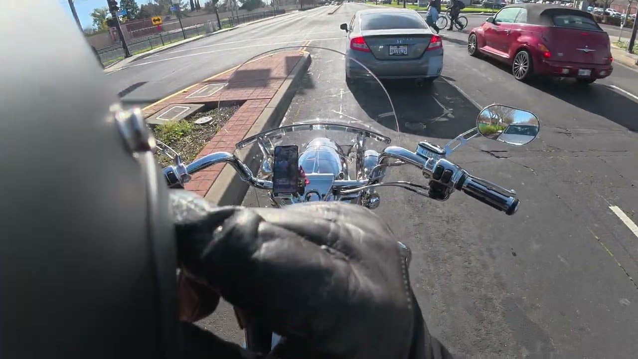 Home from Folsom HD Dunlop 402 miles to break in 20 D