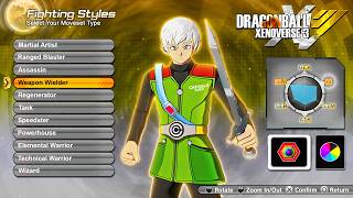 Dragon Ball Xenoverse 3  New Cac Fighting Styles U0026 Character Movesets