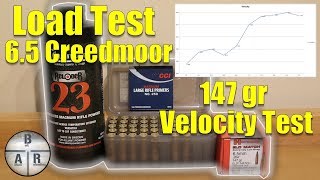 6.5 Creedmoor - Hornady 147 gr ELD-M with Reloder 23 Velocity Test