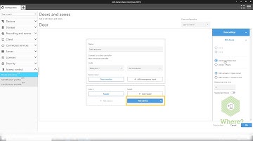 AXIS Camera Station Secure Entry - Doors and zones