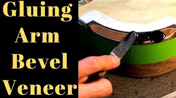 Gluing the Arm Bevel Veneer Beau Hannam Guitars and Ukuleles