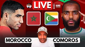 🔴 MOROCCO vs COMOROS LIVE | AFCON 2025 | WATCH ALONG