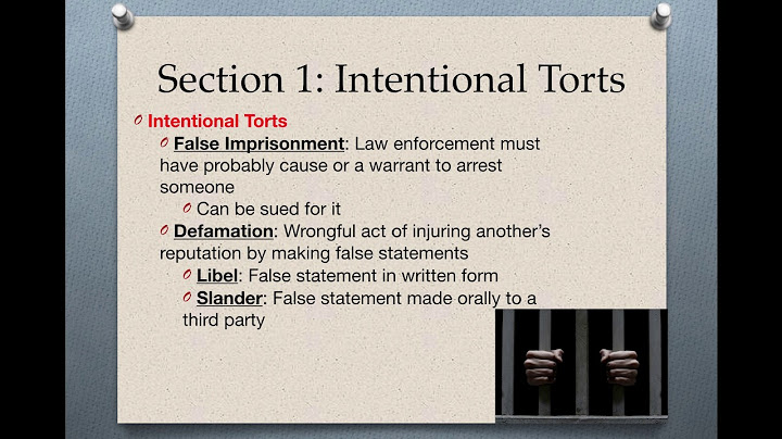 The wrongful act of injuring another persons reputation by making false statements is known as