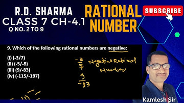 R.D. SHARMA CLASS-7 MATH RATIONAL NUMBER EX-4.1